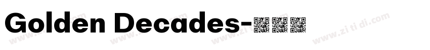 Golden Decades字体转换